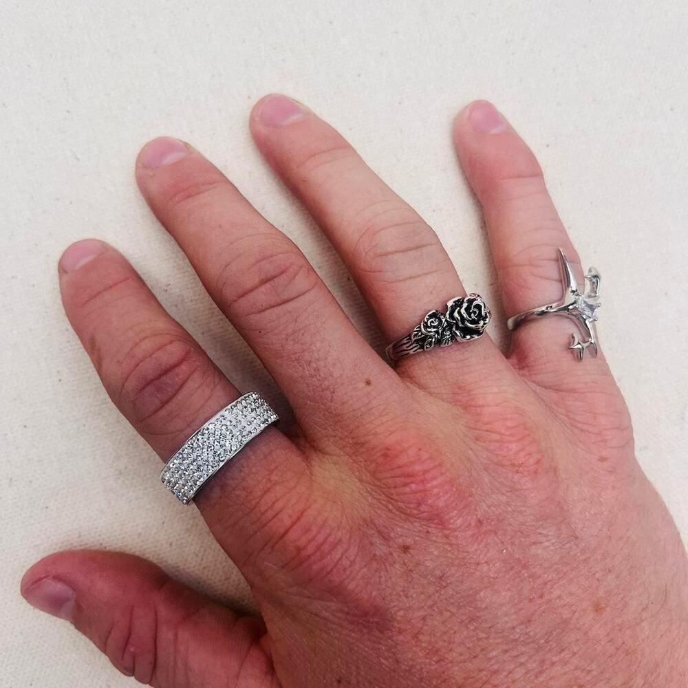 Y2k 2000s vintage style rose ring - Picture 6 of 6